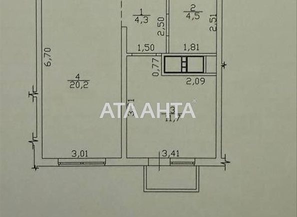 1-room apartment apartment by the address st. Lyustdorfskaya dor Chernomorskaya dor (area 41,4 m²) - Atlanta.ua - photo 3