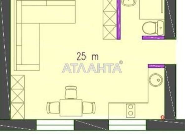 1-комнатная квартира по адресу ул. Соборная (площадь 25 м²) - Atlanta.ua - фото 8