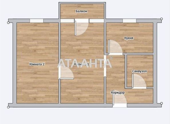2-комнатная квартира по адресу ул. Пирогова (площадь 41,7 м²) - Atlanta.ua - фото 6