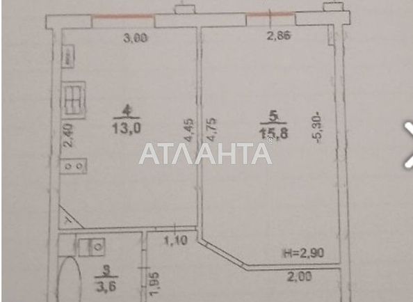 1-room apartment apartment by the address st. Mayskiy per (area 49 m²) - Atlanta.ua - photo 9