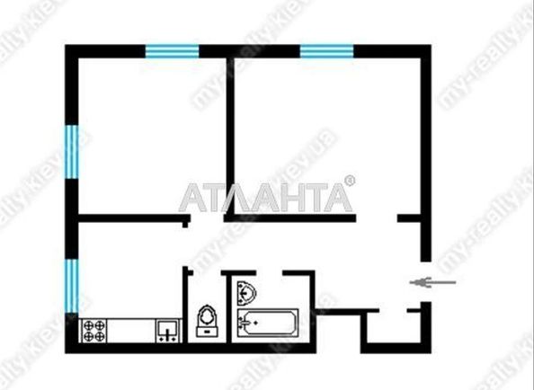 2-комнатная квартира по адресу ул. Сырецкая (площадь 54,2 м²) - Atlanta.ua - фото 9