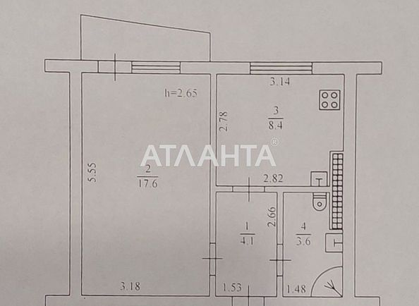 1-кімнатна квартира за адресою вул. Паркова (площа 34,7 м²) - Atlanta.ua - фото 9