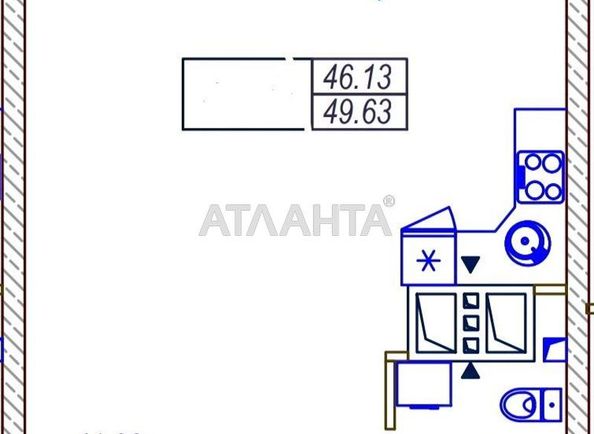 2-rooms apartment apartment by the address st. Srednefontanskaya (area 49,6 m²) - Atlanta.ua - photo 7