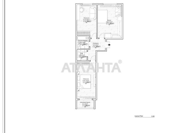2-комнатная квартира по адресу ул. Роксоляни (площадь 63,6 м²) - Atlanta.ua - фото 12