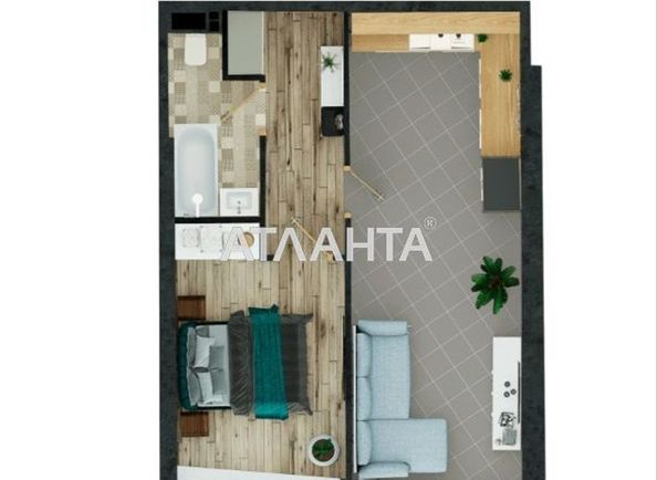 1-комнатная квартира по адресу Курортный пер. (площадь 51,6 м²) - Atlanta.ua - фото 8