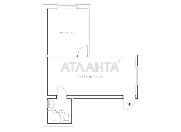 1-room apartment apartment by the address st. Svobody pr (area 27,2 m²) - Atlanta.ua - photo 15