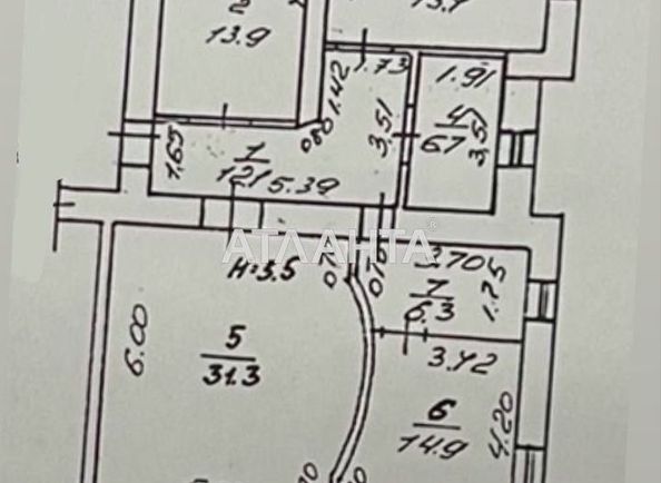 3-кімнатна квартира за адресою вул. Успенська (площа 99,6 м²) - Atlanta.ua - фото 16