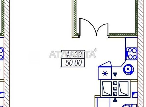 1-комнатная квартира по адресу ул. Среднефонтанская (площадь 50 м²) - Atlanta.ua