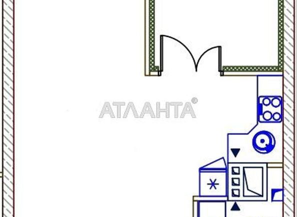 1-room apartment apartment by the address st. Srednefontanskaya (area 51 m²) - Atlanta.ua
