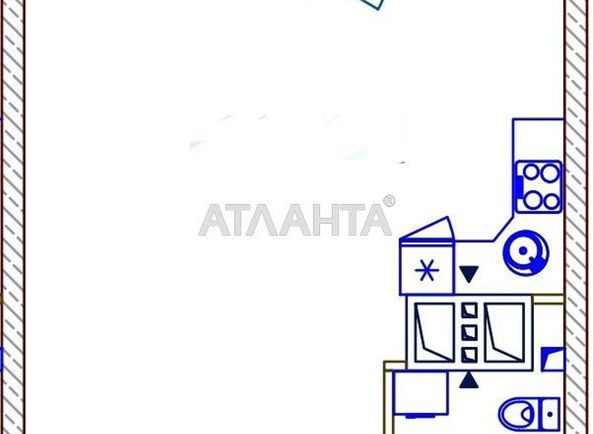 1-room apartment apartment by the address st. Srednefontanskaya (area 50 m²) - Atlanta.ua