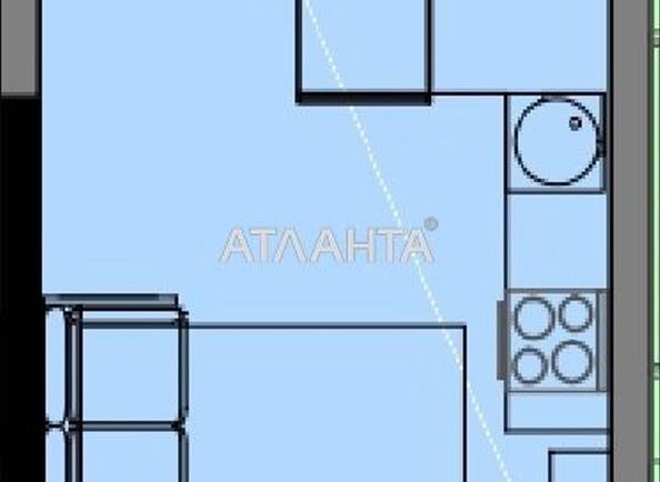 1-room apartment apartment by the address st. Kosvennaya Vegera (area 22 m²) - Atlanta.ua - photo 2