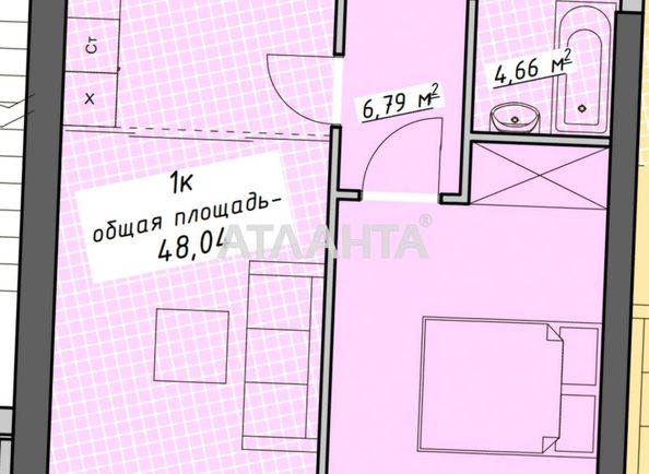 1-room apartment apartment by the address st. Kurortnyy per (area 48,0 m²) - Atlanta.ua - photo 7