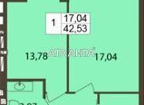 1-кімнатна квартира за адресою вул. Сахарова (площа 42,5 м²) - Atlanta.ua - фото 9