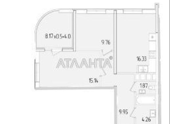 2-кімнатна квартира за адресою вул. Краснова (площа 61,5 м²) - Atlanta.ua - фото 3