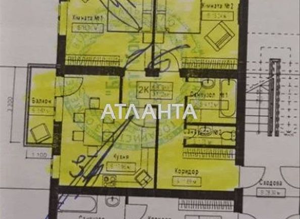 2-rooms apartment apartment by the address st. Vesennyaya (area 69 m²) - Atlanta.ua - photo 11
