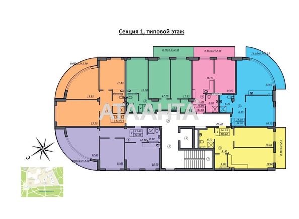 1-кімнатна квартира за адресою Лідерсівський бул. (площа 57,5 м²) - Atlanta.ua - фото 3