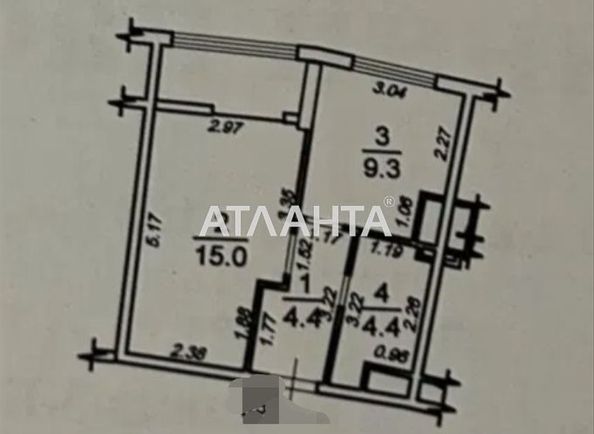 1-комнатная квартира по адресу ул. Генуэзская (площадь 37,6 м²) - Atlanta.ua - фото 6
