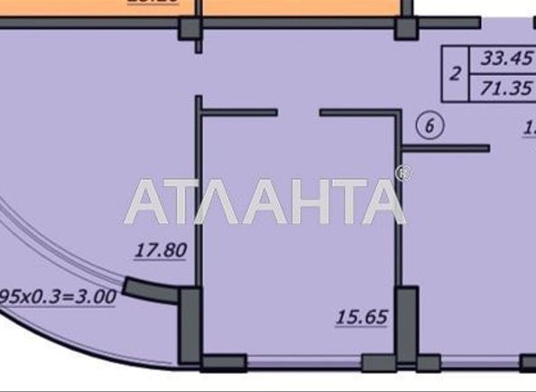 2-комнатная квартира по адресу Лидерсовский бул. (площадь 75,5 м²) - Atlanta.ua - фото 8
