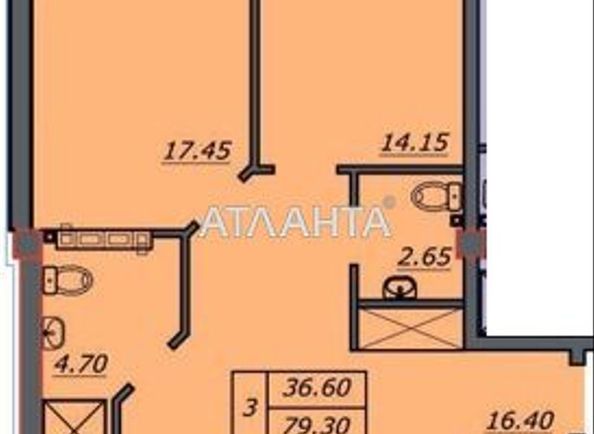 3-rooms apartment apartment by the address st. Lidersovskiy bul Dzerzhinskogo bul (area 79,3 m²) - Atlanta.ua - photo 8