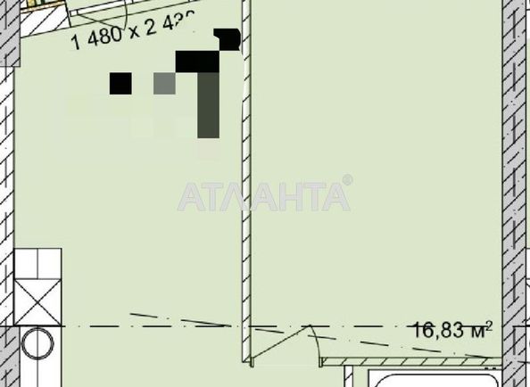 1-room apartment apartment by the address st. Chubaevskaya Selsovetskaya (area 49,5 m²) - Atlanta.ua