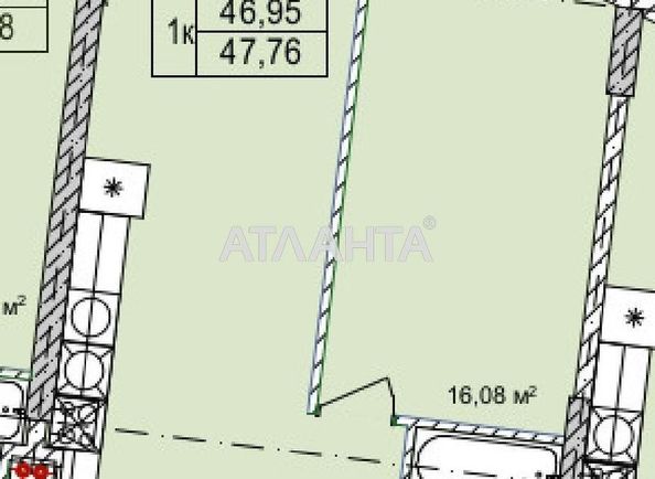 1-room apartment apartment by the address st. Chubaevskaya Selsovetskaya (area 46,5 m²) - Atlanta.ua