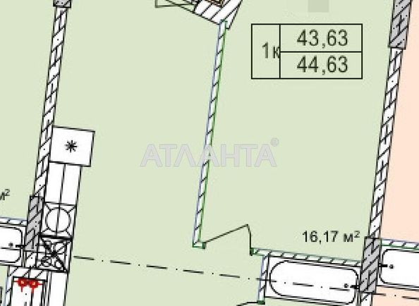 1-room apartment apartment by the address st. Chubaevskaya Selsovetskaya (area 44,3 m²) - Atlanta.ua