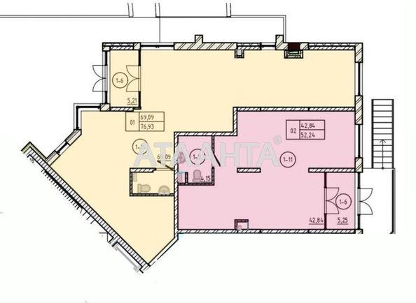 2-rooms apartment apartment by the address st. Bocharova gen (area 51,5 m²) - Atlanta.ua - photo 3