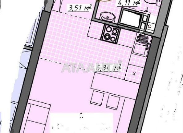 1-room apartment apartment by the address st. Kurortnyy per (area 29,9 m²) - Atlanta.ua - photo 2