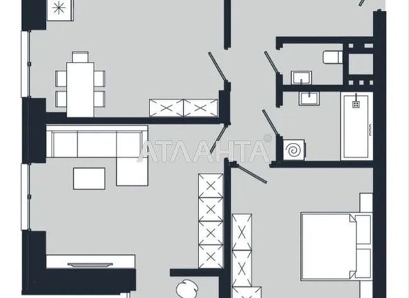 2-комнатная квартира по адресу Буковинского Вече бул. (площадь 65 м²) - Atlanta.ua - фото 3