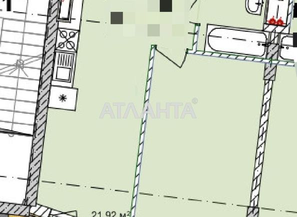 1-room apartment apartment by the address st. Chubaevskaya Selsovetskaya (area 45,5 m²) - Atlanta.ua