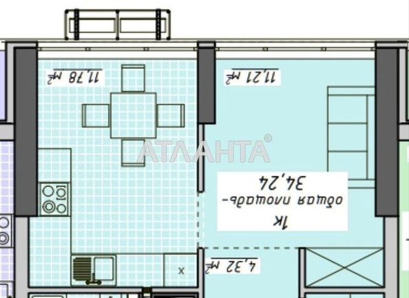 1-кімнатна квартира за адресою Курортний пров. (площа 34,2 м²) - Atlanta.ua - фото 2