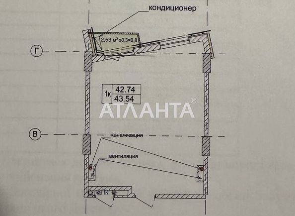 1-кімнатна квартира за адресою вул. Чубаївська (площа 43,5 м²) - Atlanta.ua - фото 12