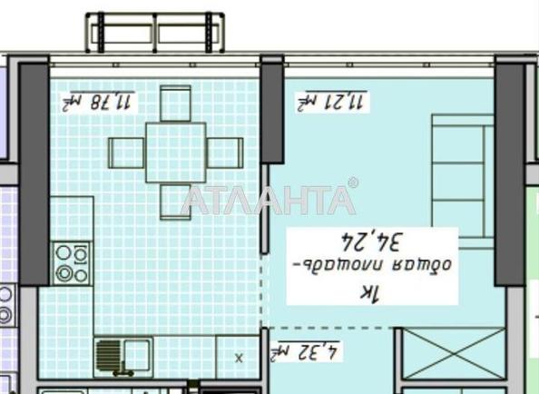 1-room apartment apartment by the address st. Kurortnyy per (area 34,2 m²) - Atlanta.ua - photo 2