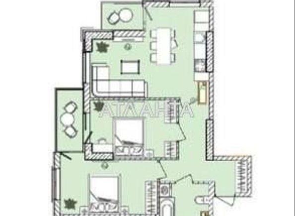 2-rooms apartment apartment by the address st. Posmitnogo (area 67,1 m²) - Atlanta.ua - photo 5