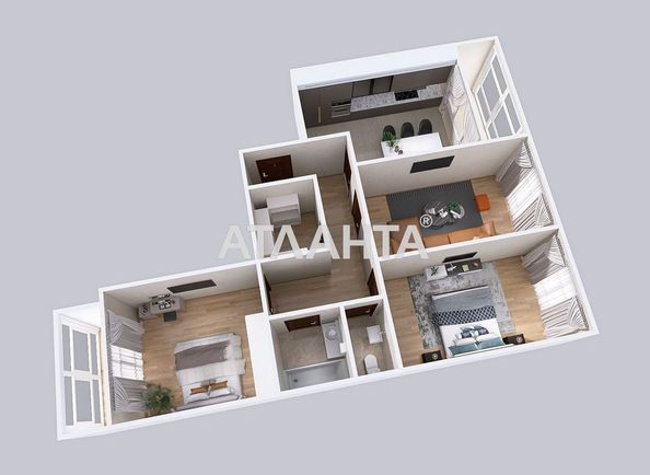 3-rooms apartment apartment by the address st. Nadiynaya ul (area 102 m²) - Atlanta.ua - photo 27