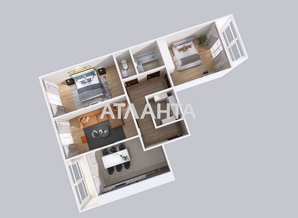 3-rooms apartment apartment by the address st. Nadiynaya ul (area 102 m²) - Atlanta.ua - photo 28
