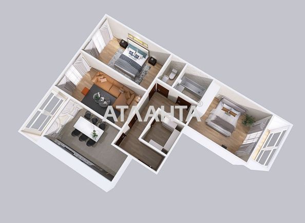 3-rooms apartment apartment by the address st. Nadiynaya ul (area 102 m²) - Atlanta.ua - photo 29