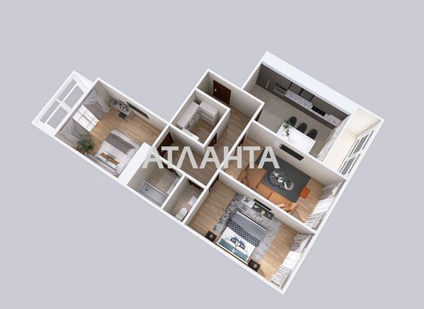 3-rooms apartment apartment by the address st. Nadiynaya ul (area 102 m²) - Atlanta.ua - photo 30