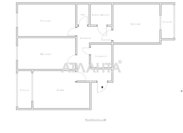 3-rooms apartment apartment by the address st. Nadiynaya ul (area 102 m²) - Atlanta.ua - photo 32