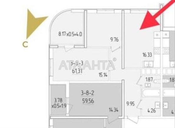 2-комнатная квартира по адресу ул. Краснова (площадь 61 м²) - Atlanta.ua - фото 2