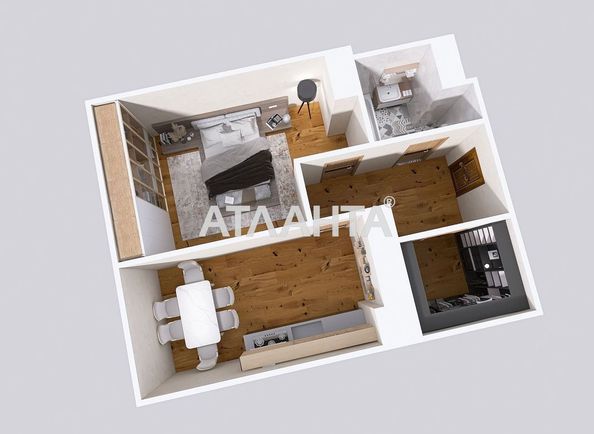 1-room apartment apartment by the address st. Volynskaya ul (area 48,4 m²) - Atlanta.ua - photo 3