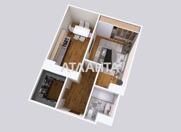 1-room apartment apartment by the address st. Volynskaya ul (area 48,4 m²) - Atlanta.ua - photo 9