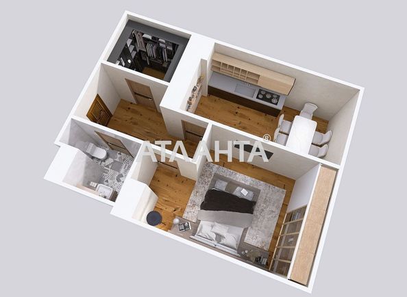 1-room apartment apartment by the address st. Volynskaya ul (area 48,4 m²) - Atlanta.ua - photo 10