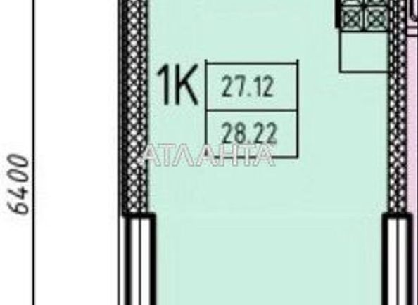 1-room apartment apartment by the address st. Genuezskaya (area 28,2 m²) - Atlanta.ua - photo 6