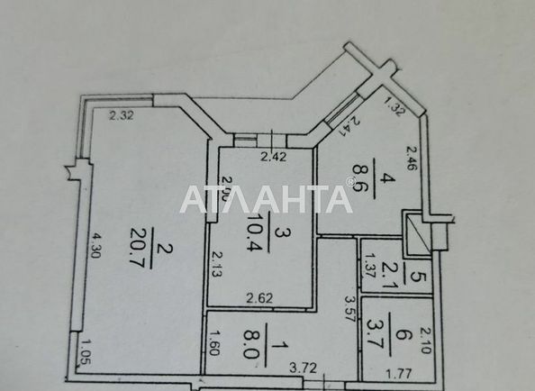 2-комнатная квартира по адресу ул. Проценко (площадь 55 м²) - Atlanta.ua - фото 20