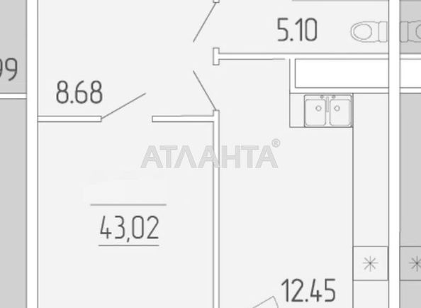 1-room apartment apartment by the address st. Krasnova (area 43 m²) - Atlanta.ua - photo 11