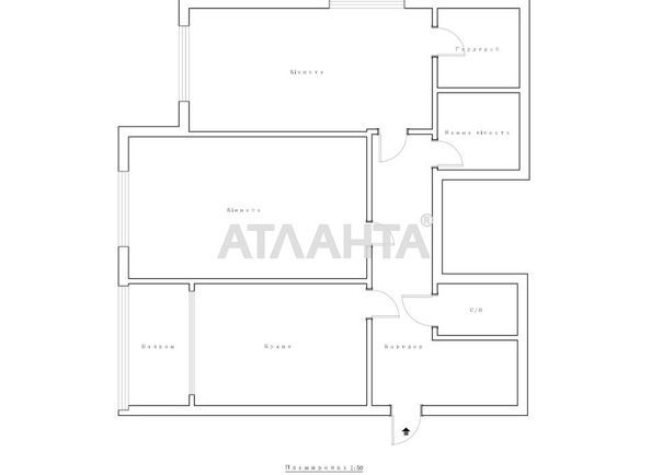 2-rooms apartment apartment by the address st. Zaliznichna (area 63 m²) - Atlanta.ua - photo 21