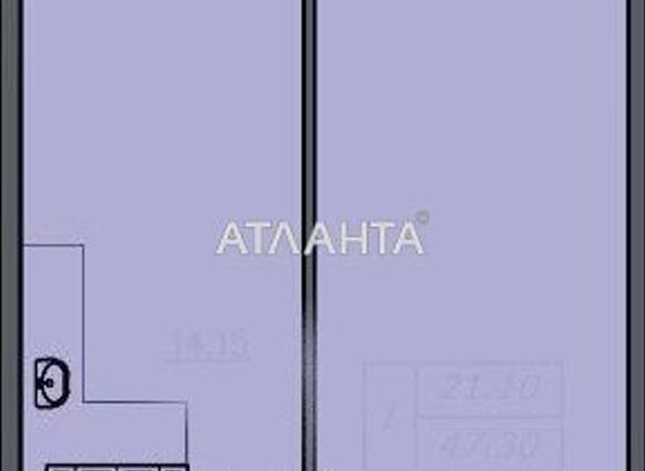 1-комнатная квартира по адресу Лидерсовский бул. (площадь 46,9 м²) - Atlanta.ua - фото 3