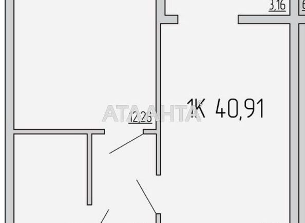 1-комнатная квартира по адресу ул. Каманина (площадь 40 м²) - Atlanta.ua - фото 16