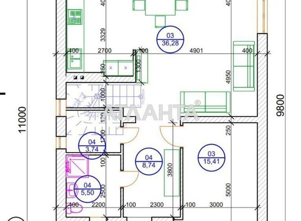 Будинок за адресою вул. Леонтовича (площа 140 м²) - Atlanta.ua - фото 11